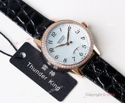 Montblanc Replica Boheme Date Rose Gold Blue MOP Dial Watch Swiss Made